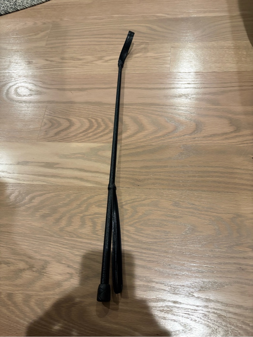 Black Leather Riding Crop